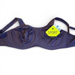 NWT Deep Purple Wacoal Sport High Impact Sports Bra Underwire 40DDD (Imperfect)